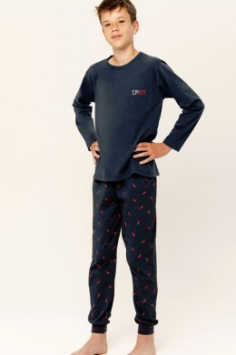 Piżama chłopięca Eric 3316 146-158 - GRANATOWY, 158 TARO