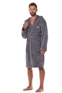 SZLAFROK MĘSKI MASTER 2452 3XL - GRAFIT, 3XL L&L