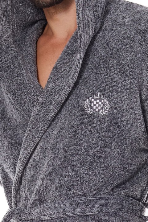 SZLAFROK MĘSKI MASTER 2452 3XL - GRAFIT, 3XL L&L SZLAFROK MĘSKI MASTER 2452 3XL - GRAFIT, 3XL L&L