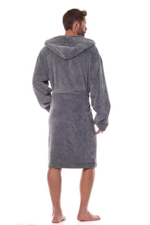 SZLAFROK MĘSKI MASTER 2452 3XL - GRAFIT, 3XL L&L SZLAFROK MĘSKI MASTER 2452 3XL - GRAFIT, 3XL L&L