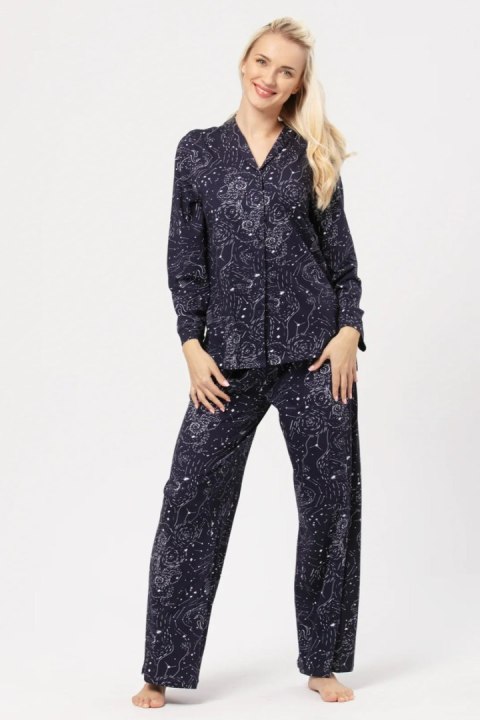 PIŻAMA DAMSKA LNS 911 B24 2XL-3XL - GRANATOWY, 3XL KEY