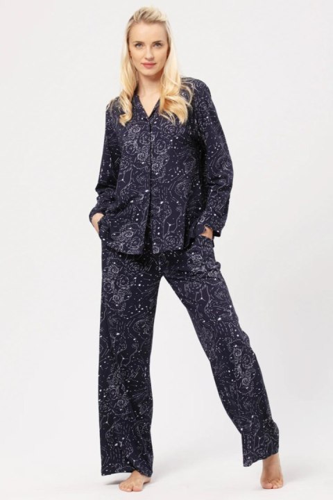 PIŻAMA DAMSKA LNS 911 B24 2XL-3XL - GRANATOWY, 3XL KEY