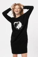 SUKIENKA DAMSKA LHD 922 B24 - CZARNY, L KEY
