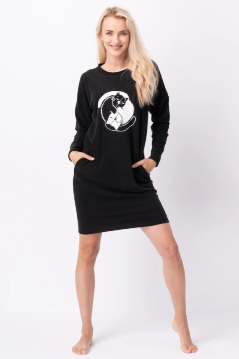 SUKIENKA DAMSKA LHD 922 B24 - CZARNY, L KEY