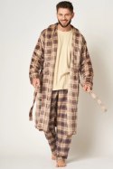 SZLAFROK MĘSKI MGL 402 B24 - BRĄZOWY, XL/XXL KEY