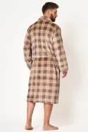 SZLAFROK MĘSKI MGL 402 B24 - BRĄZOWY, XL/XXL KEY