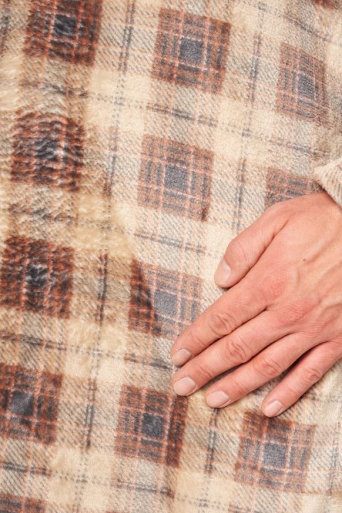 SZLAFROK MĘSKI MGL 402 B24 - BRĄZOWY, XL/XXL KEY