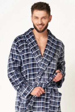 SZLAFROK MĘSKI MGL 432 B24 - GRANATOWY, XL/XXL KEY
