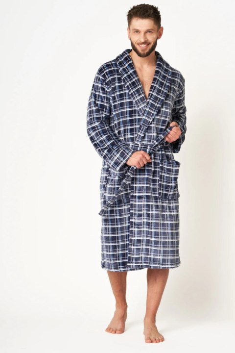 SZLAFROK MĘSKI MGL 432 B24 - GRANATOWY, XL/XXL KEY