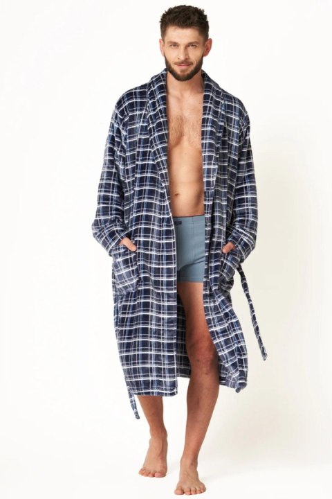 SZLAFROK MĘSKI MGL 432 B24 - GRANATOWY, XL/XXL KEY
