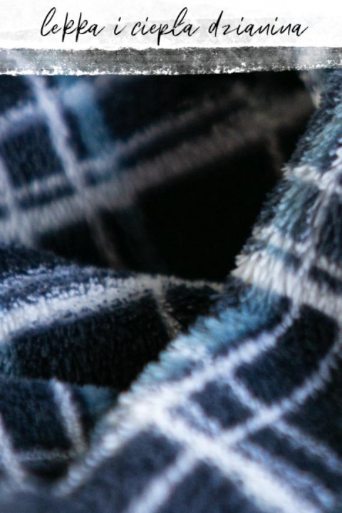 SZLAFROK MĘSKI MGL 432 B24 - GRANATOWY, M/L KEY