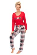 PIŻAMA DAMSKA HO HO LONG - ECRU, XL DONNA