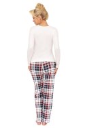PIŻAMA DAMSKA HO HO LONG - RED, L DONNA