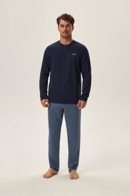 PIŻAMA MĘSKA HALE 41917 AW24 - GRANATOWY, M, 59X HENDERSON