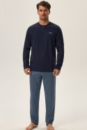 PIŻAMA MĘSKA HALE 41917 AW24 - GRANATOWY, M, 59X HENDERSON