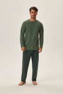 PIŻAMA MĘSKA HALE 41917 AW24 - ZIELONY, XL, 70X HENDERSON