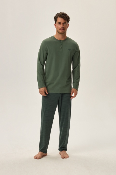 PIŻAMA MĘSKA HALE 41917 AW24 - ZIELONY, XL, 70X HENDERSON PIŻAMA MĘSKA HALE 41917 AW24 - ZIELONY, XL, 70X HENDERSON