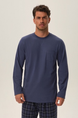 PIŻAMA MĘSKA HERB 41913 AW24 - NIEBIEKI, 2XL, 95X HENDERSON