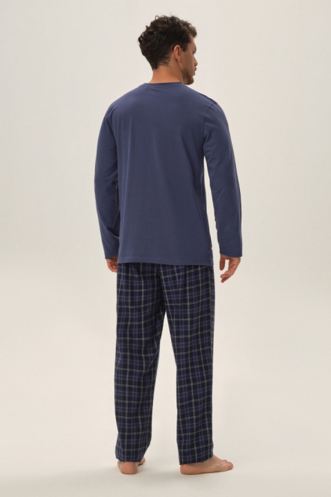 PIŻAMA MĘSKA HERB 41913 AW24 - NIEBIEKI, 3XL, 95X HENDERSON PIŻAMA MĘSKA HERB 41913 AW24 - NIEBIEKI, 3XL, 95X HENDERSON