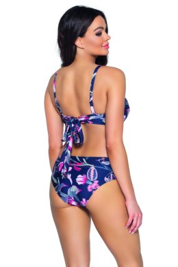 BIUSTONOSZ SK 167 NAVY FLOWERS - NAVY FLOWERS, 80D AVA SWIMWEAR