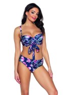 BIUSTONOSZ SK 167 NAVY FLOWERS - NAVY FLOWERS, 80D AVA SWIMWEAR
