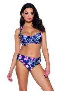 BIUSTONOSZ SK 167 NAVY FLOWERS - NAVY FLOWERS, 80D AVA SWIMWEAR