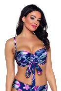 BIUSTONOSZ SK 167 NAVY FLOWERS - NAVY FLOWERS, 80D AVA SWIMWEAR