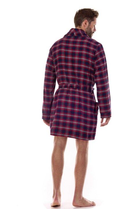 SZLAFROK MĘSKI BJ 2470 - DARK BLUE, L L&L SZLAFROK MĘSKI BJ 2470 - DARK BLUE, L L&L