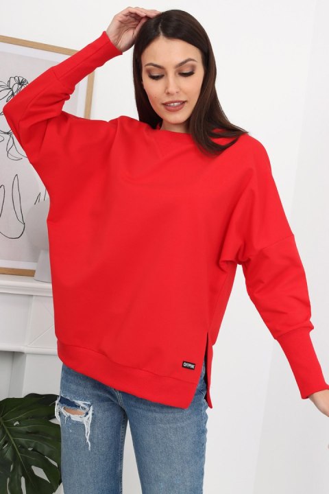 BLUZA ADELE - BUTELKOWA ZIELEŃ, S OFF PINK BLUZA ADELE - BUTELKOWA ZIELEŃ, S OFF PINK