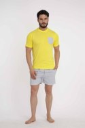 NOTTINGHAM PIŻAMA MĘSKA PG36546 - GIALLO, XL NOTTINGHAM