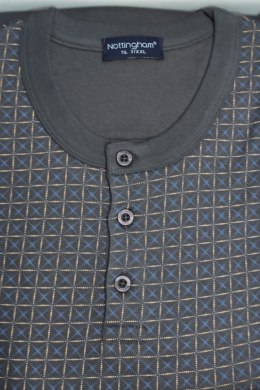 NOTTINGHAM PIŻAMA MĘSKA PG38969 - DARK GREY, XL NOTTINGHAM