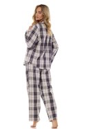 PIŻAMA DAMSKA ROZPINANA 2475 - GRAFIT, L L&L