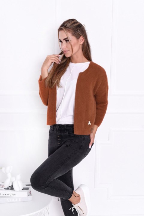 SWETER ALICE - CZARNY, UNI OFF PINK SWETER ALICE - CZARNY, UNI OFF PINK