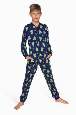 KOMBINEZON BOY DR 185/168 CHRISTMAS TREE 2 - GRANAT, 128 CORNETTE