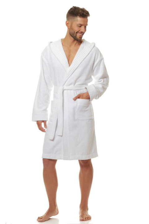 SZLAFROK MĘSKI 2103 - BIAŁY, XL L&L SZLAFROK MĘSKI 2103 - BIAŁY, XL L&L