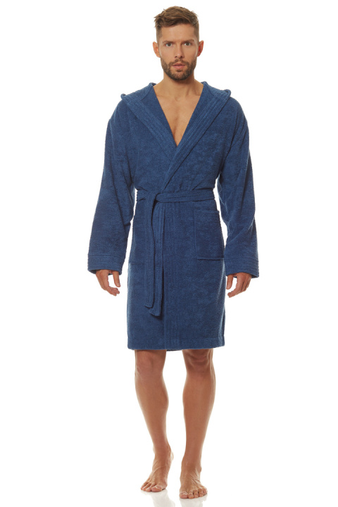 SZLAFROK MĘSKI 2103 - NAVY, L L&L SZLAFROK MĘSKI 2103 - NAVY, L L&L