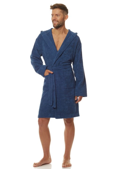 SZLAFROK MĘSKI 2103 - NAVY, L L&L SZLAFROK MĘSKI 2103 - NAVY, L L&L