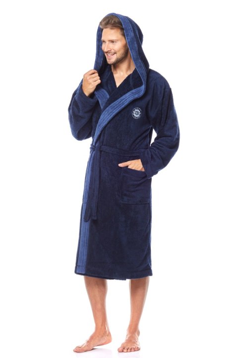 SZLAFROK MĘSKI GEORGE - GRANAT, XL, 2 L&L SZLAFROK MĘSKI GEORGE - GRANAT, XL, 2 L&L