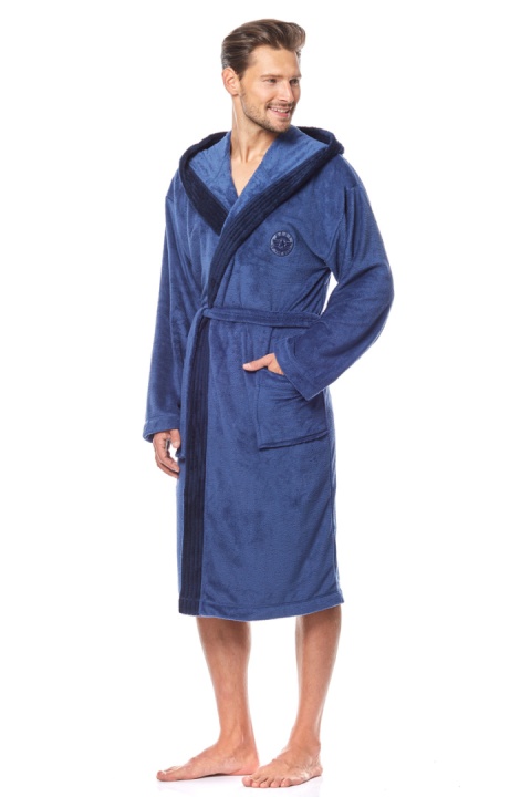 SZLAFROK MĘSKI GEORGE - NAVY, L, 3 L&L SZLAFROK MĘSKI GEORGE - NAVY, L, 3 L&L