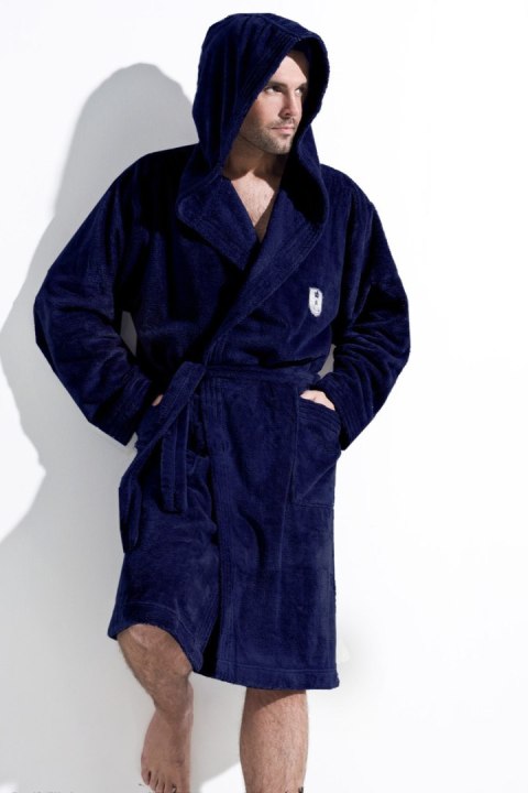 SZLAFROK MĘSKI IWO - NAVY, L, 3 L&L SZLAFROK MĘSKI IWO - NAVY, L, 3 L&L