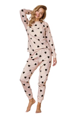 TARO Piżama damska Hannah 3206 S-XL - RÓŻOWY, XL