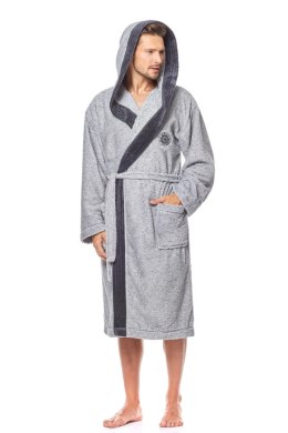 SZLAFROK MĘSKI GEORGE 3XL - SZARY, 3XL, 4 L&L