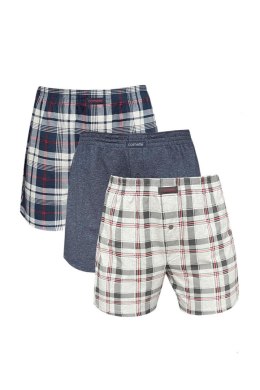 BOKSERKI COMFORT 3PACK - KRATKA MIX, L, 945/02 CORNETTE