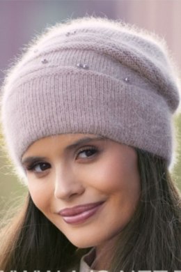 CZAPKA P-073 - MALINA, UNIWERSALNY, B OFF PINK