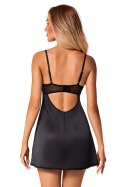 SERENA LOVE KOSZULKA I STRINGI - CZARNY, XL/2XL OBSESSIVE