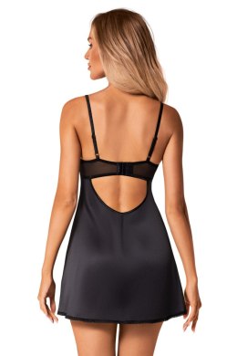 SERENA LOVE KOSZULKA I STRINGI - CZARNY, XL/2XL OBSESSIVE