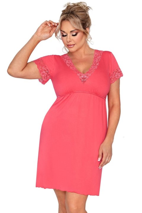 KOSZULKA NOCNA MARIZA PLUS - CORAL, 4XL DONNA KOSZULKA NOCNA MARIZA PLUS - CORAL, 4XL DONNA