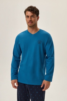 PIŻAMA MĘSKA JOGER 41906 AW24 - NIEBIESKI, M, 55X HENDERSON