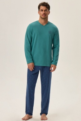 PIŻAMA MĘSKA JOGER 41906 AW24 - ZIELONY, 2XL, 07X HENDERSON