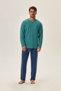 PIŻAMA MĘSKA JOGER 41906 AW24 - ZIELONY, XL, 07X HENDERSON